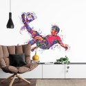 Fototapeta Kolorowy Piłkarz Jak Namalowany Vinyl Gładki 152.5x104 FT-1008-VGL