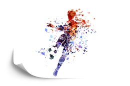 Fototapeta Kolorowy Piłkarz Jak Namalowany Vinyl Gładki 152.5x104 FT-1016-VGL