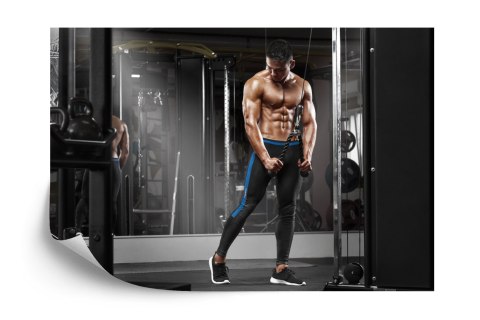 Fototapeta Muskularny Mężczyzna Podczas Flizelina 208x146 FT-3946-VEXL