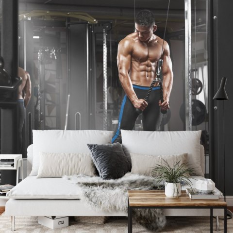 Fototapeta Muskularny Mężczyzna Podczas Flizelina 208x146 FT-3946-VEXL