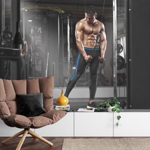 Fototapeta Muskularny Mężczyzna Podczas Flizelina 208x146 FT-3946-VEXL