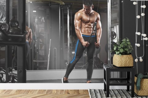 Fototapeta Muskularny Mężczyzna Podczas Flizelina 208x146 FT-3946-VEXL