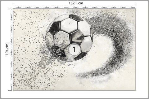 Fototapeta Piłka Nożna Rysowana Ołówkiem Vinyl Gładki 152.5x104 FT-3372-VGL