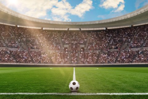 Fototapeta Piłka Nożna Stadion Flizelina 208x146 FT-1015-VEXL