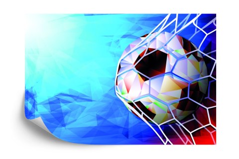 Fototapeta Piłka Nożna W Abstrakcyjnym Stylu Flizelina 208x146 FT-3370-VEXL