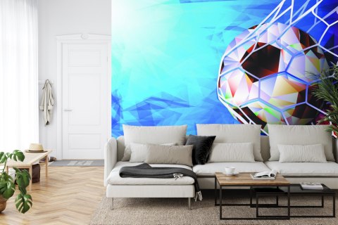 Fototapeta Piłka Nożna W Abstrakcyjnym Stylu Flizelina 208x146 FT-3370-VEXL