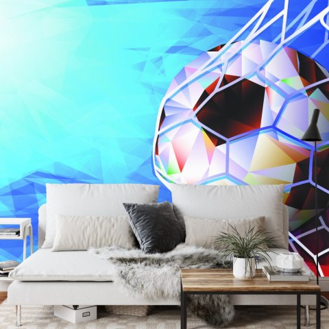 Fototapeta Piłka Nożna W Abstrakcyjnym Stylu Vinyl Gładki 152.5x104 FT-3370-VGL