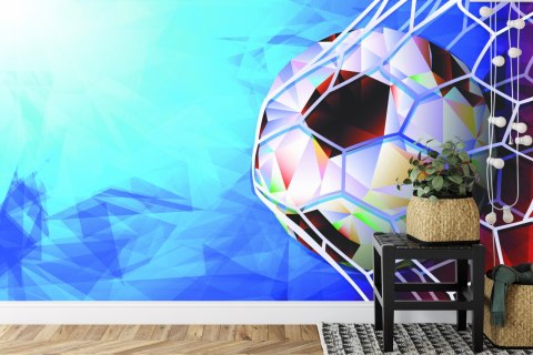 Fototapeta Piłka Nożna W Abstrakcyjnym Stylu Vinyl Gładki 152.5x104 FT-3370-VGL