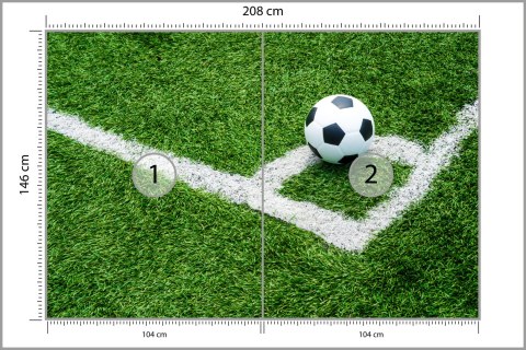 Fototapeta Piłka W Narożniku Flizelina 208x146 FT-3368-VEXL