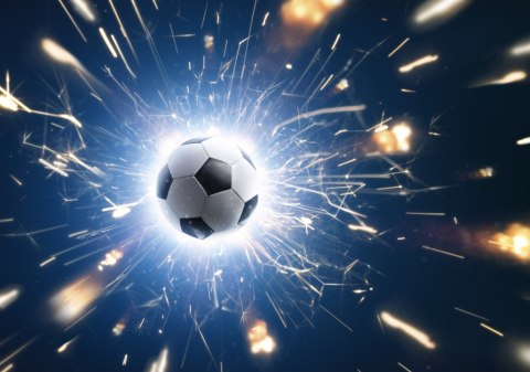 Fototapeta Piłka Wśród Iskier Vinyl Gładki 152.5x104 FT-3367-VGL