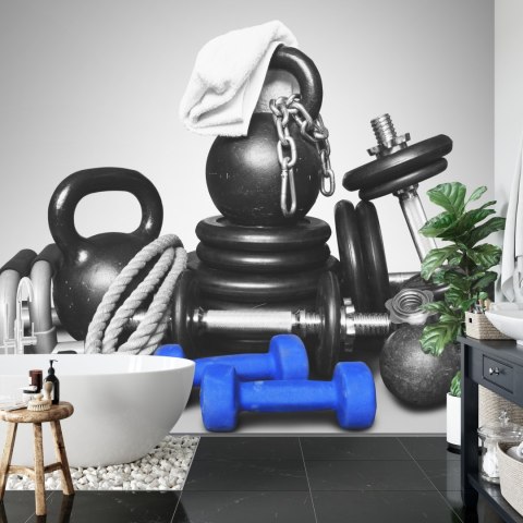 Fototapeta Sprzęt Sportowy Do Kulturystyki Vinyl Gładki 152.5x104 FT-3943-VGL