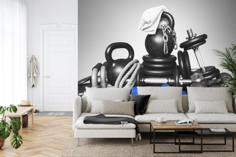 Fototapeta Sprzęt Sportowy Do Kulturystyki Vinyl Gładki 152.5x104 FT-3943-VGL