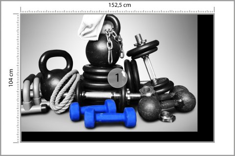 Fototapeta Sprzęt Sportowy Do Kulturystyki Vinyl Gładki 152.5x104 FT-3943-VGL