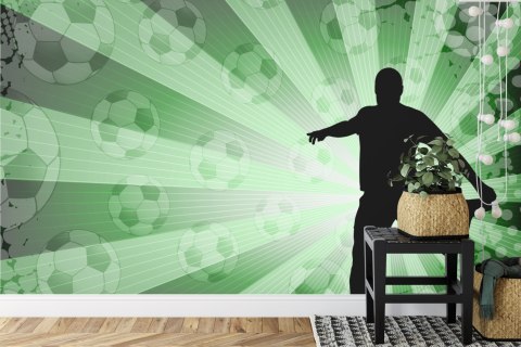 Fototapeta Sylwetka Piłkarza Vinyl Gładki 152.5x104 FT-3351-VGL