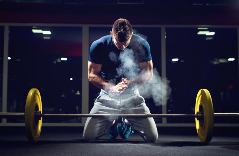 Fototapeta Sztangista Przygotowujący Się Do Flizelina 208x146 FT-3945-VEXL