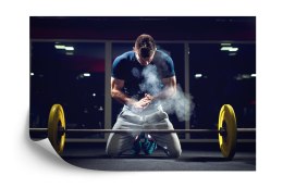 Fototapeta Sztangista Przygotowujący Się Do Vinyl Gładki 152.5x104 FT-3945-VGL