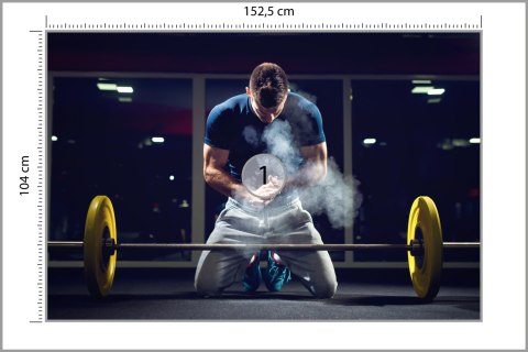 Fototapeta Sztangista Przygotowujący Się Do Vinyl Gładki 152.5x104 FT-3945-VGL