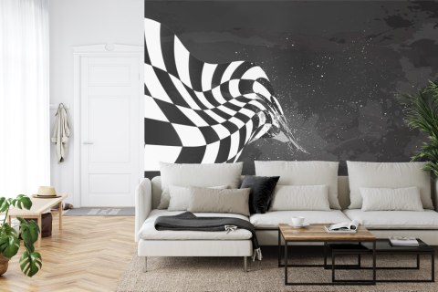 Fototapeta Bolid F1 W Stylu Grunge Flizelina 208x146 FT-3784-VEXL