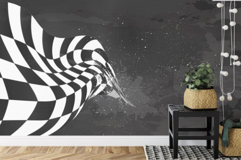 Fototapeta Bolid F1 W Stylu Grunge Vinyl Gładki 152.5x104 FT-3784-VGL