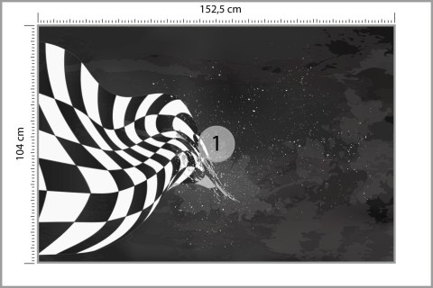 Fototapeta Bolid F1 W Stylu Grunge Vinyl Gładki 152.5x104 FT-3784-VGL