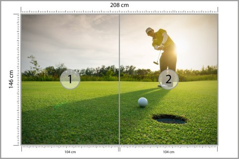 Fototapeta Golfista W Flizelina 208x146 FT-3799-VEXL