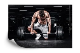 Fototapeta Kulturysta Ze Sztangą Flizelina 208x146 FT-3959-VEXL
