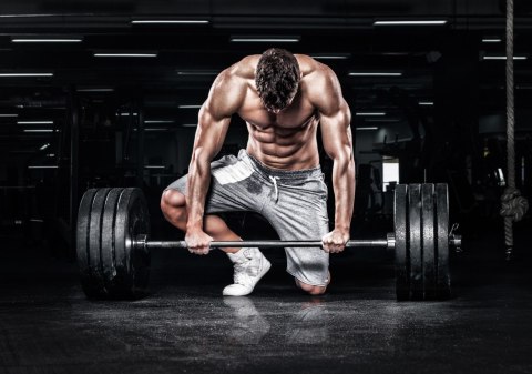 Fototapeta Kulturysta Ze Sztangą Flizelina 208x146 FT-3959-VEXL