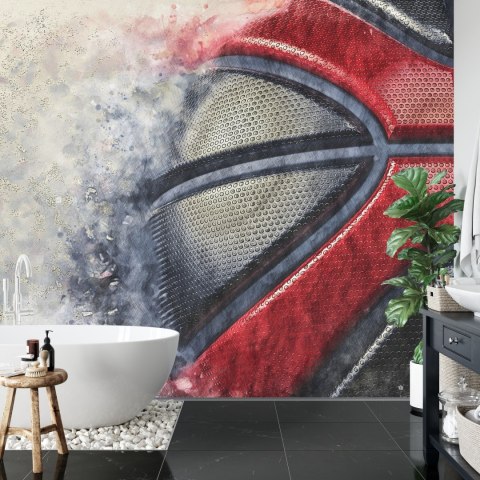 Fototapeta Piłka Koszykowa Malowana Akwarelą Flizelina 208x146 FT-3157-VEXL