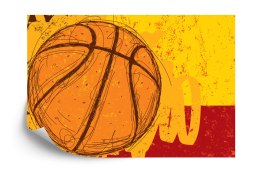 Fototapeta Piłka Koszykowa W Stylu Graffiti Flizelina 208x146 FT-3159-VEXL