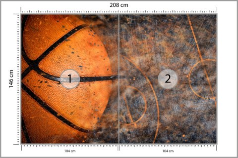 Fototapeta Piłka Na Tle Boiska Flizelina 208x146 FT-3123-VEXL