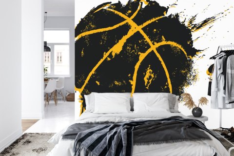 Fototapeta Piłka W Stylu Graffiti Vinyl Gładki 152.5x104 FT-3160-VGL