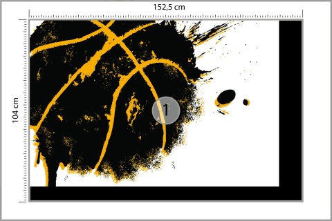 Fototapeta Piłka W Stylu Graffiti Vinyl Gładki 152.5x104 FT-3160-VGL