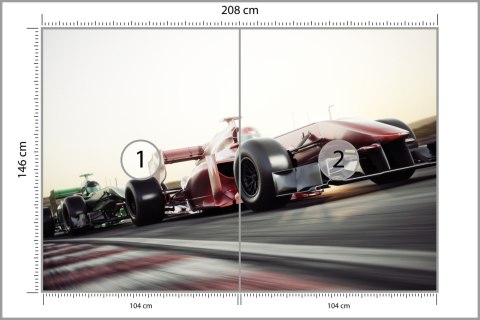 Fototapeta Wyścigi F1 Flizelina 208x146 FT-3788-VEXL