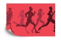 Fototapeta Abstrakcyjni Sportowcy Podczas Biegu Flizelina 208x146 FT-3656-VEXL
