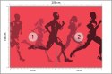 Fototapeta Abstrakcyjni Sportowcy Podczas Biegu Flizelina 208x146 FT-3656-VEXL