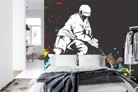 Fototapeta Hokeista Flizelina 208x146 FT-3850-VEXL