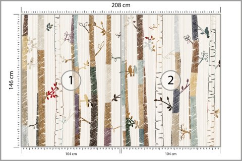 Fototapeta Las - Dla Dzieci Flizelina 208x146 FT-270-VEXL