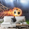 Fototapeta Piłka Nożna W Płomieniach Flizelina 208x146 FT-1013-VEXL