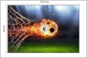 Fototapeta Piłka Nożna W Płomieniach Vinyl Gładki 152.5x104 FT-1013-VGL