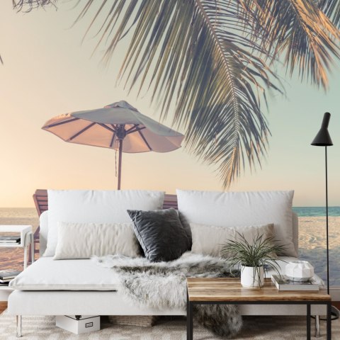 Fototapeta Plaża Ocean Palmy Flizelina 208x146 FT-396-VEXL