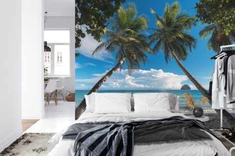 Fototapeta Plaża Ocean Palmy Vinyl Gładki 152.5x104 FT-394-VGL