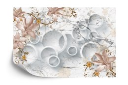 Fototapeta Abstrakcja Marmur I Kwiaty Vinyl Gładki 152.5x104 FT-2039-VGL