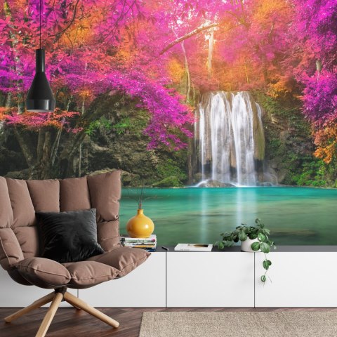 Fototapeta Wodospad Erawan Flizelina 208x146 FT-565-VEXL