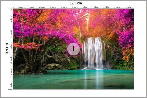 Fototapeta Wodospad Erawan Vinyl Gładki 152.5x104 FT-565-VGL