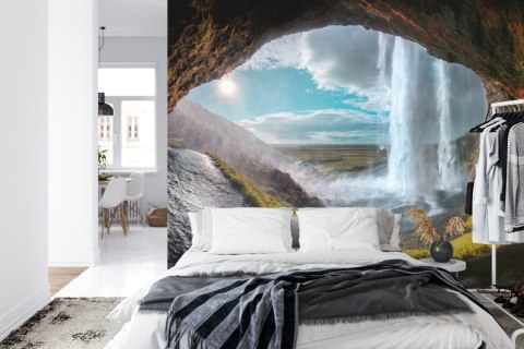 Fototapeta Wodospad Jaskinia Flizelina 208x146 FT-557-VEXL