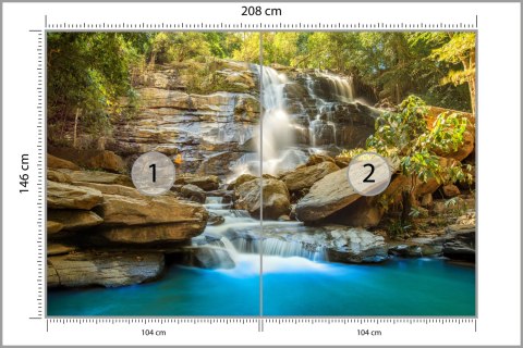 Fototapeta Wodospad Kaskada Flizelina 208x146 FT-577-VEXL