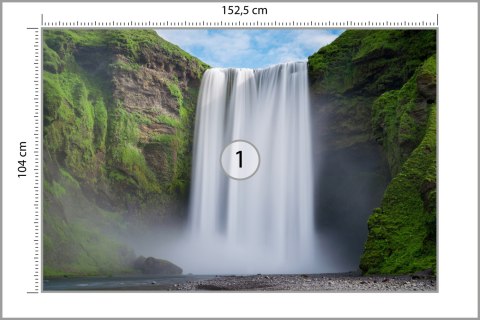 Fototapeta Wodospad Skógafoss Vinyl Gładki 152.5x104 FT-559-VGL