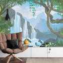 Fototapeta Wodospad W Dżungli Vinyl Gładki 152.5x104 FT-573-VGL