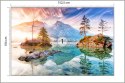Fototapeta Jezioro Hintersee W Bawarii W Niemczech Vinyl Gładki 152.5x104 FT-3931-VGL