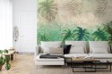 Fototapeta Tropikalne Rośliny Na Abstrakcyjnym Tle Vinyl Gładki 152.5x104 FT-3618-VGL